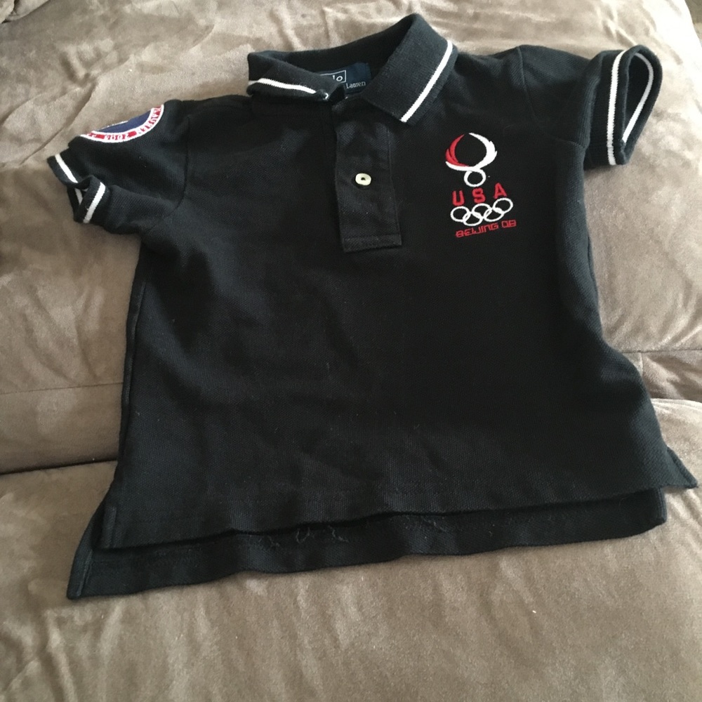 Ralph Lauren Polo shirt black 12m size